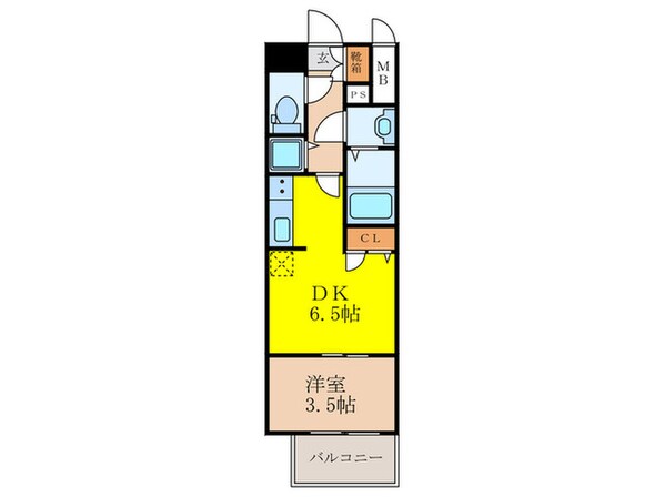 ｽﾜﾝｽﾞｼﾃｨ新大阪ﾌﾟﾗｲﾑ(701)の物件間取画像